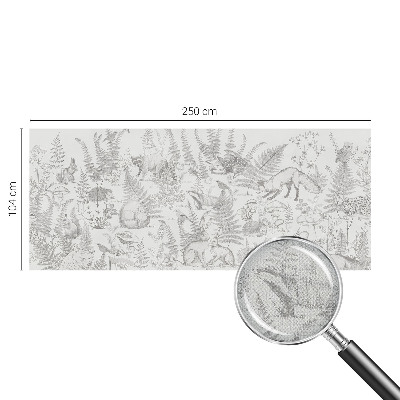 Stick-on wall mural Forest animals