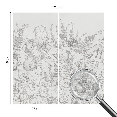 Stick-on wall mural Forest animals