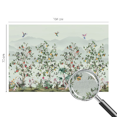 Removable wall mural Exotic trees