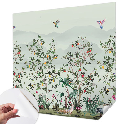 Removable wall mural Exotic trees