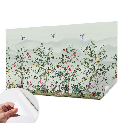 Removable wall mural Exotic trees