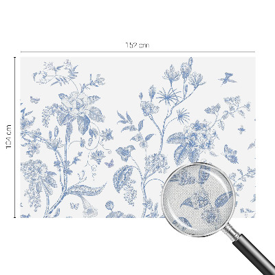 Removable wall mural wallpaper with a floral pattern