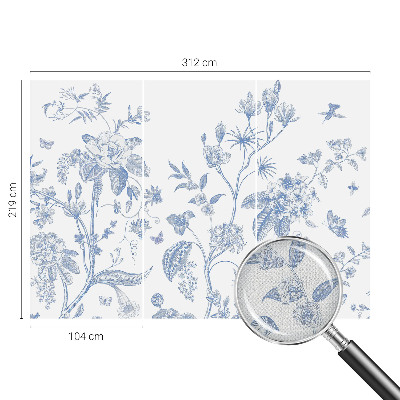 Removable wall mural wallpaper Floral pattern