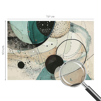 Peel and stick wall mural for kids' room Colorful circles