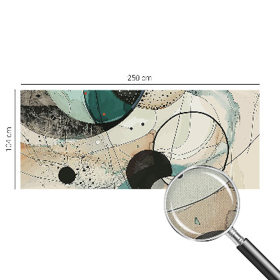 Peel and stick wall mural for kids' room Colorful circles