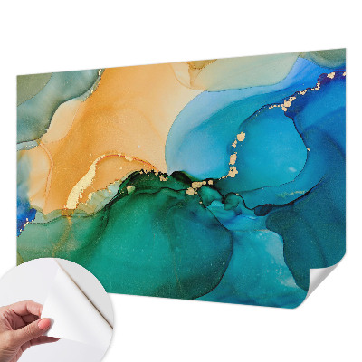 3D wall mural Colorful waves