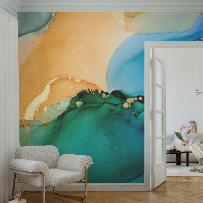3D wall mural Colorful waves