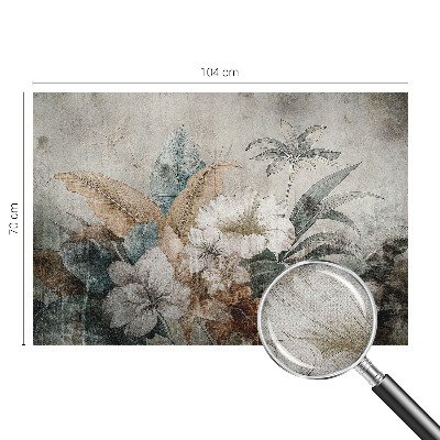 Peel and stick wall mural for living room Flower Dream