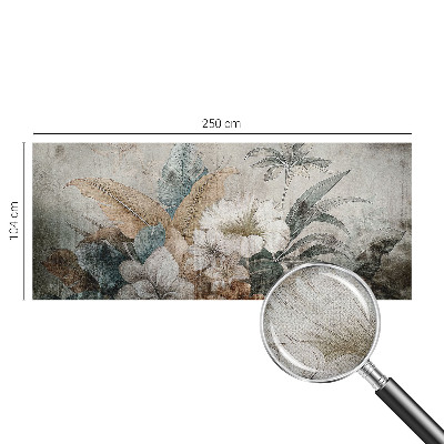 Peel and stick wall mural for living room with a Flower Dream design