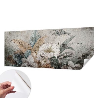 Peel and stick wall mural for living room with a Flower Dream design