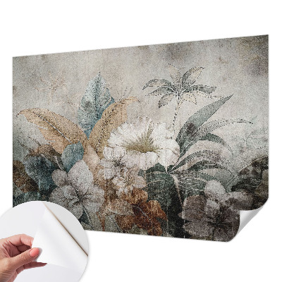 Peel and stick wall mural for living room Flower Dream