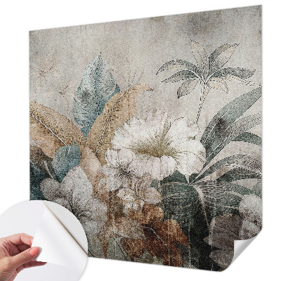 Peel and stick wall mural for living room Flower Dream