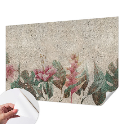 3D photo wallpaper mural Subtle flora