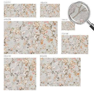 Nursery wall mural Romantic pattern