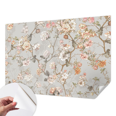 Nursery wall mural Romantic pattern