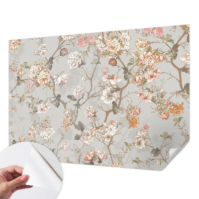 Nursery wall mural Romantic pattern