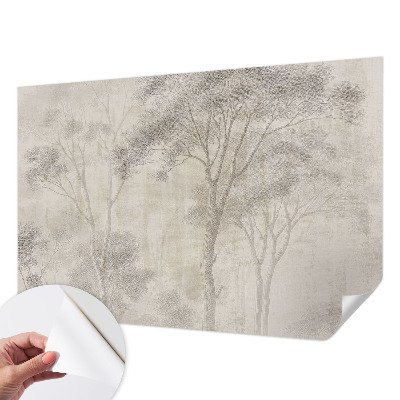 Baby room wall mural with a stylish harmonious design