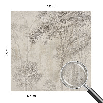 Baby room wall mural with a stylish harmonious design