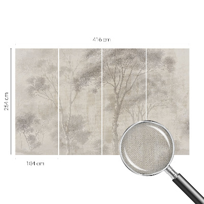 Baby room wall mural with a stylish harmonious design