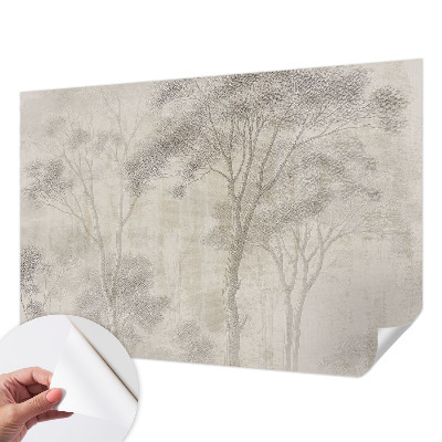 Baby room wall mural with a stylish harmonious design