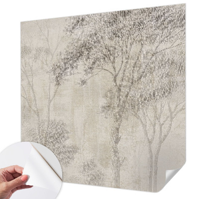 Baby room wall mural with a stylish harmonious design