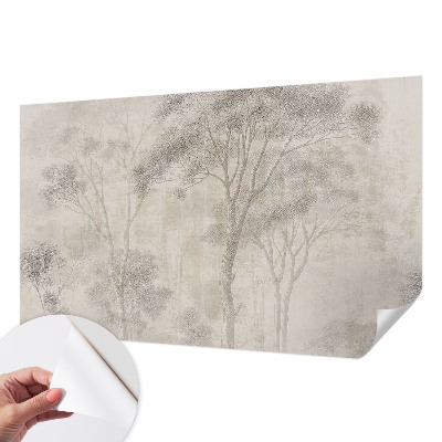 Baby room wall mural with a stylish harmonious design