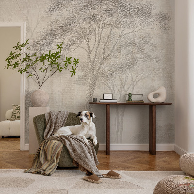 Baby room wall mural with a stylish harmonious design