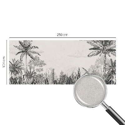 Peel and stick wallpaper mural featuring a tropical scenery design