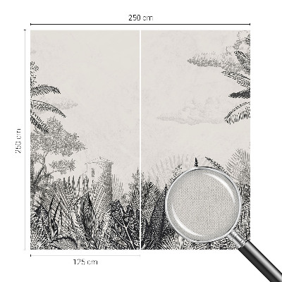 Peel and stick wallpaper mural Tropical scenery