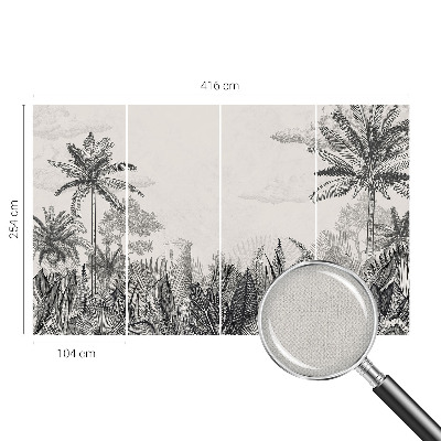 Peel and stick wallpaper mural Tropical scenery