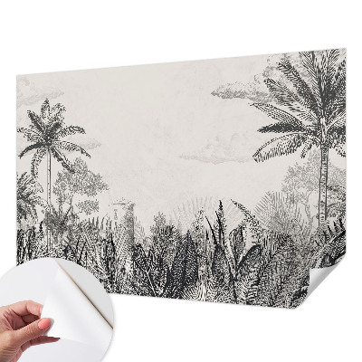 Peel and stick wallpaper mural Tropical scenery
