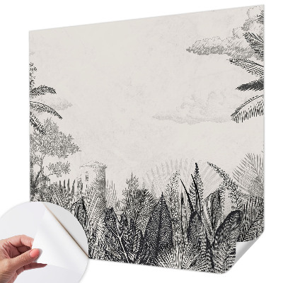 Peel and stick wallpaper mural Tropical scenery