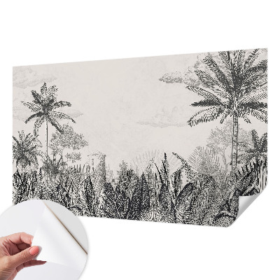 Peel and stick wallpaper mural Tropical scenery