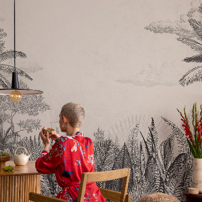 Peel and stick wallpaper mural Tropical scenery