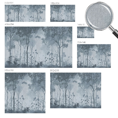 Self-adhesive wall mural Mysticism of the forest