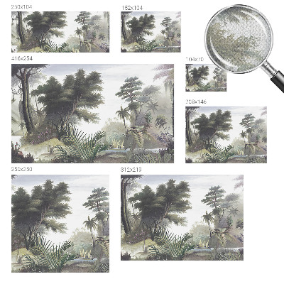 Baby room wall mural Exotic landscape
