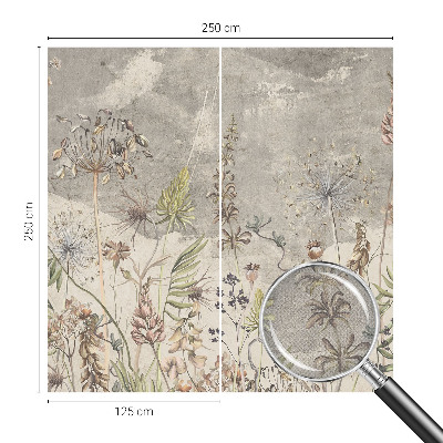 Stick-on wall mural Wild plants