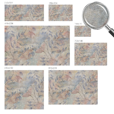 Removable wall mural Abstract leaves