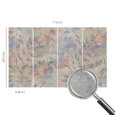 Removable wall mural Abstract leaves
