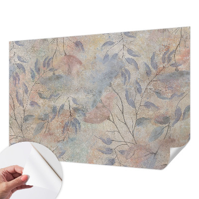 Removable wall mural Abstract leaves