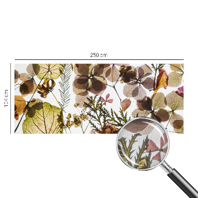 Removable wall mural wallpaper with a natural composition