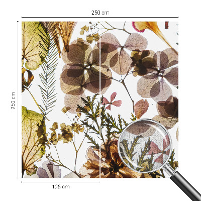Removable wall mural wallpaper with a natural composition