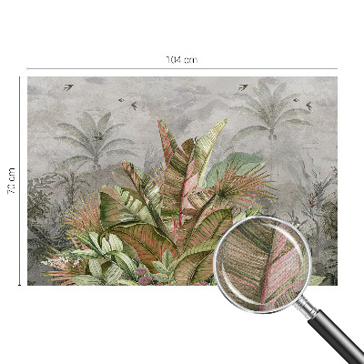 Peel and stick wall mural for bedroom Exotic jungle