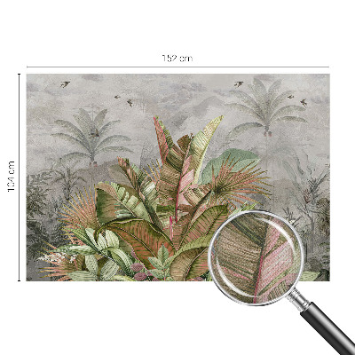Peel and stick wall mural for bedroom Exotic jungle