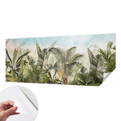 Peel and stick wall mural for living room Tropical paradise