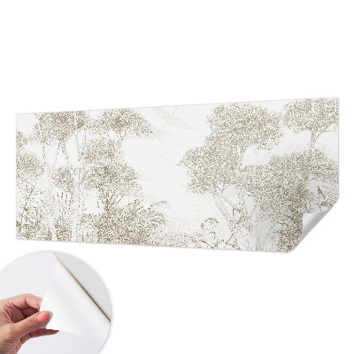 Peel and stick wall mural for kids' room Tropical vegetation