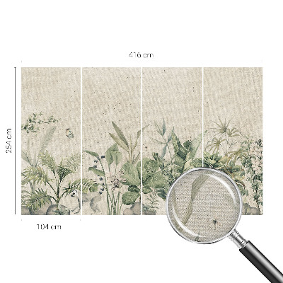 3D photo wallpaper mural with a tropical jungle design