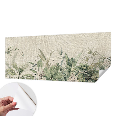 3D photo wallpaper mural with a tropical jungle design