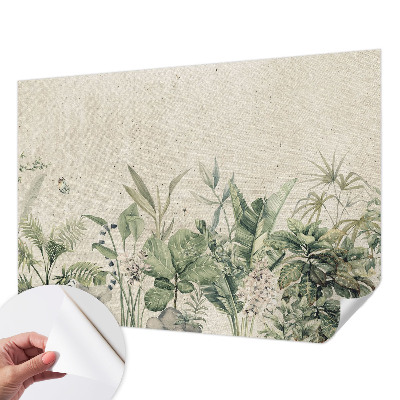 3D photo wallpaper mural with a tropical jungle design
