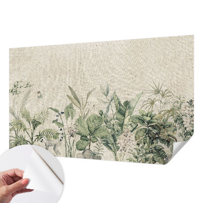 3D photo wallpaper mural with a tropical jungle design